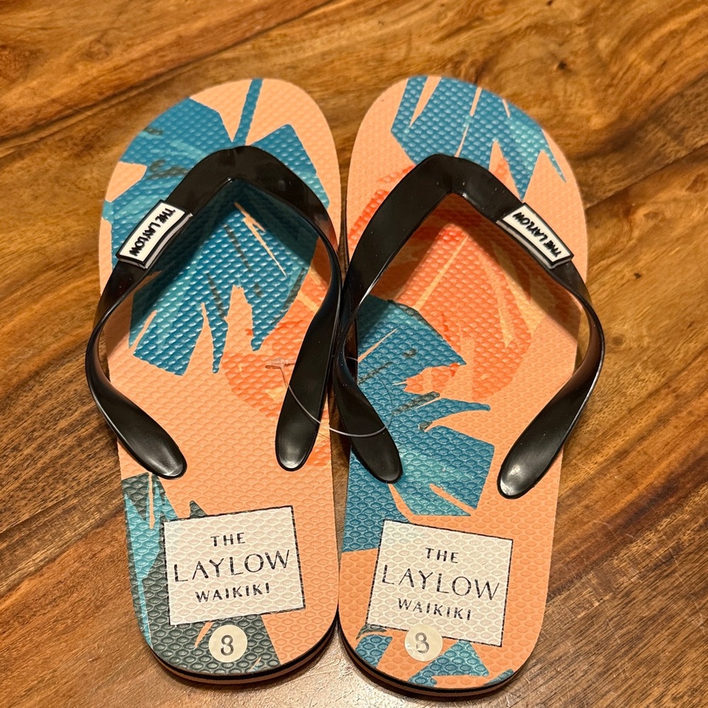 NWT The Laylow Waikiki Women’s Flip Flops